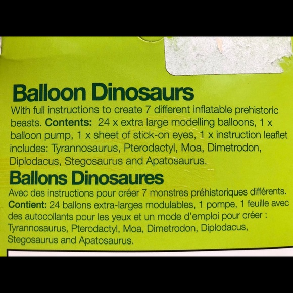 Balloon Flowers Hats & Dinosaurs w/Pumps NIB - Picture 7 of 8